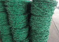 Uso sanfona revestido de alta elasticidade do arame farpado do PVC para o cerco da segurança