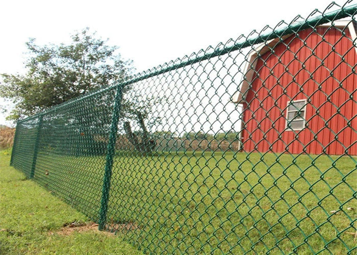 Baixo uso revestido Pvc da malha do elo de corrente do fio do carbono como o corrimão 6 M por muito tempo 3.8m altos